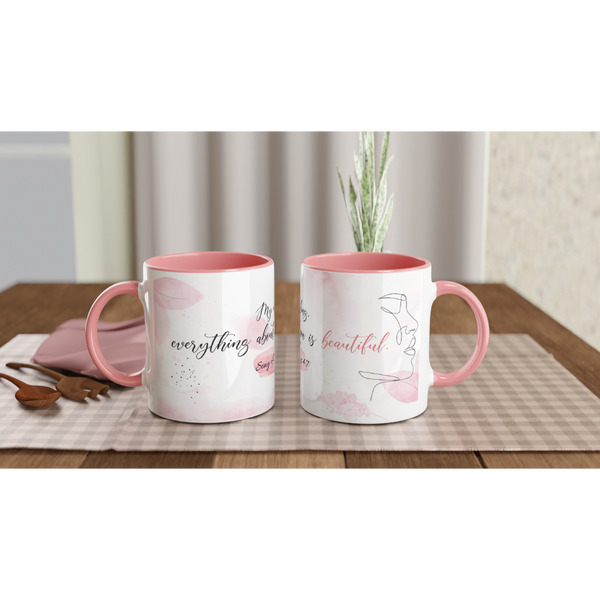 My darling - White + Pink 11oz Ceramic Mug