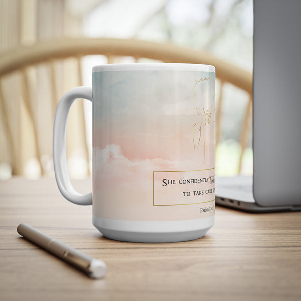 She Confidently Trusts - Ceramic Mug, 11oz, 15oz