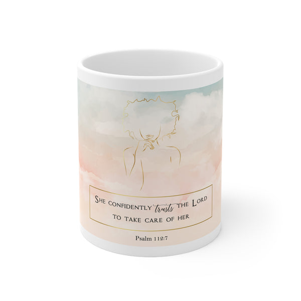She Confidently Trusts - Ceramic Mug, 11oz, 15oz