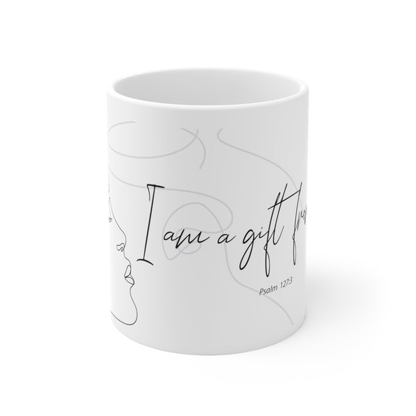 I am a gift - White Ceramic Mug, 11oz, 15oz