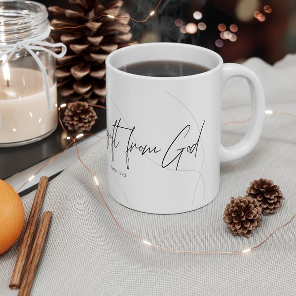 I am a gift - White Ceramic Mug, 11oz, 15oz