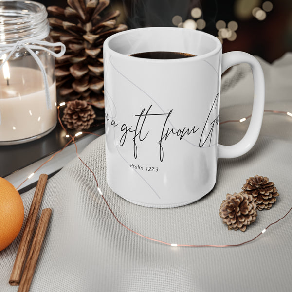 I am a gift - White Ceramic Mug, 11oz, 15oz