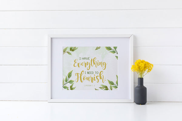 I have everything I need to Flourish print