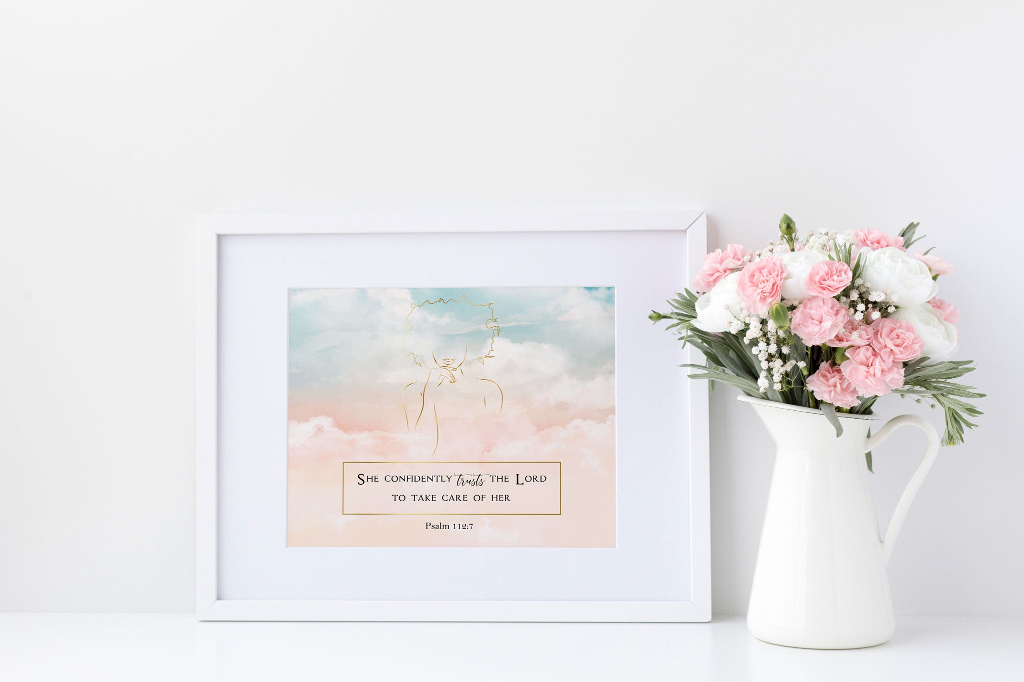 She Confidently Trusts the Lord - Print