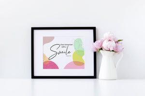 I face tomorrow with a smile - print