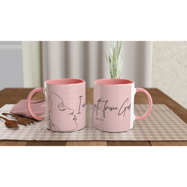 I am a gift - Pink 11oz Ceramic Mug