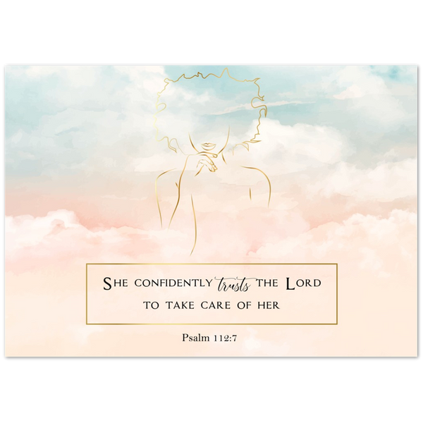 She Confidently Trusts the Lord - Print