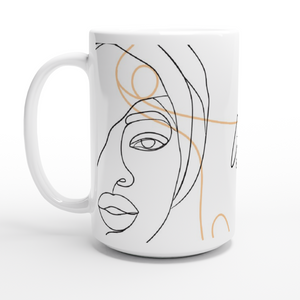 God smiles on me - White 15oz Ceramic Mug